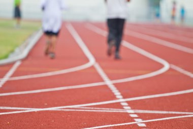 Runner rekabetçi çalışan kırpılmış görüntü