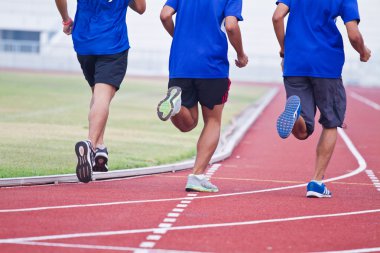 Runner rekabetçi çalışan kırpılmış görüntü