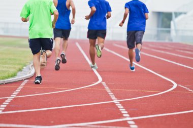 Runner rekabetçi çalışan kırpılmış görüntü
