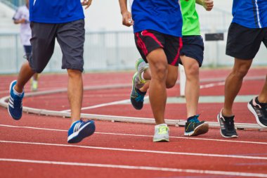 Runner rekabetçi çalışan kırpılmış görüntü