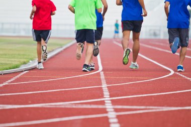 Runner rekabetçi çalışan kırpılmış görüntü
