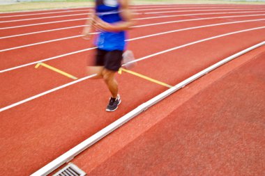 Runner rekabetçi çalışan kırpılmış görüntü