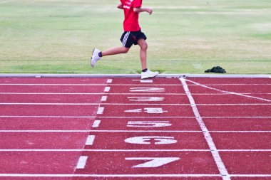 Runner rekabetçi çalışan kırpılmış görüntü