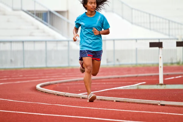 Cropped image of  runner on competitive running — Stock Photo, Image