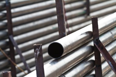 metal boru - endüstriyel arka plan