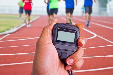 Runner rekabetçi çalışan kırpılmış görüntü