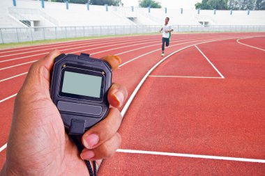 Runner rekabetçi çalışan kırpılmış görüntü