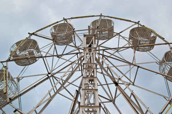 Ferris wheel processed in old style