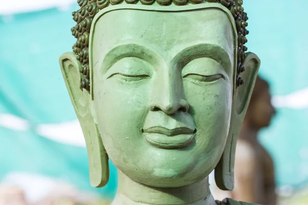 Buda'nın yüzü balmumu tarafından — Stok fotoğraf