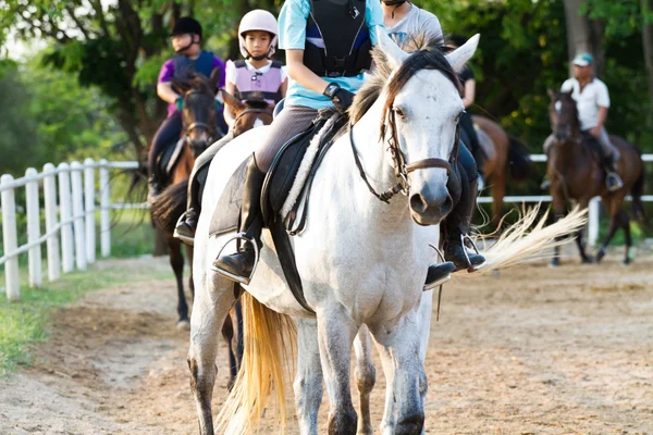 Kind treinen Paardrijden , — Stockfoto