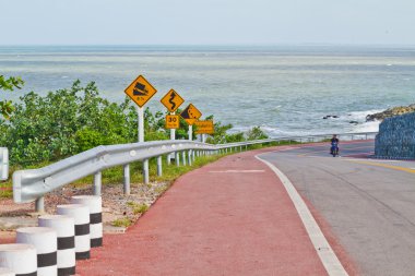 kustweg zee khung viman baai, Chantaburi, thailand