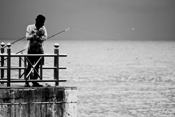 Fishing ,sky with clouds — Stock Photo, Image