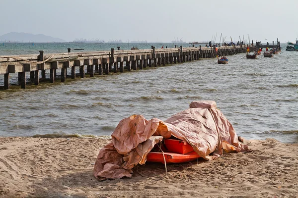 Tay deniz İskelesi — Stok fotoğraf