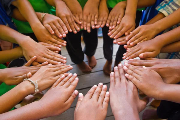 Group Hands together — Stock Photo, Image