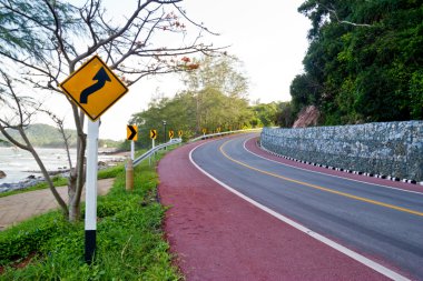 kustweg zee khung viman baai, Chantaburi, thailand