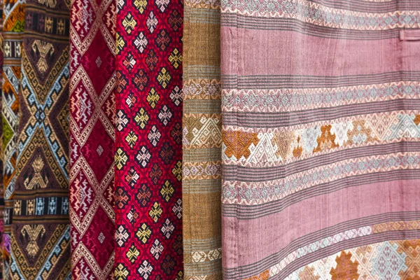 Thai silk bakgrund — Stockfoto