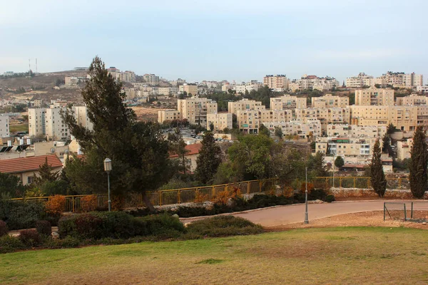 Jerusalén Israel Diciembre 2013 Vista Pisgat Zeev Asentamiento Israelí Barrio — Foto de Stock