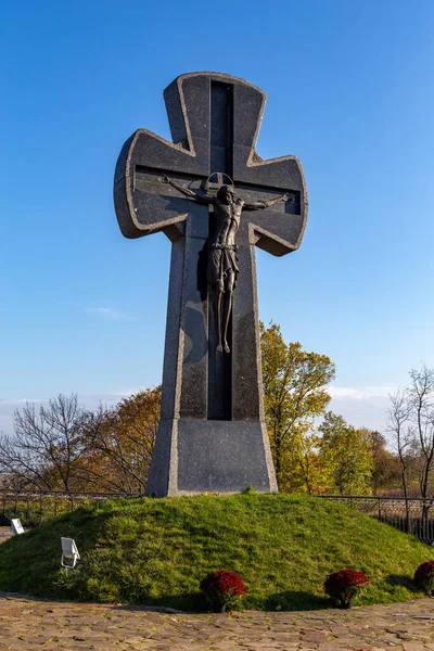 Baturyn, Ukrayna - 16 Ekim 2021: Baturyn kalesinin anıtsal kompleksi, Ukrayna 'nın eski Hetmanların başkenti Baturin' deki ulusal tarih ve kültür sahası.