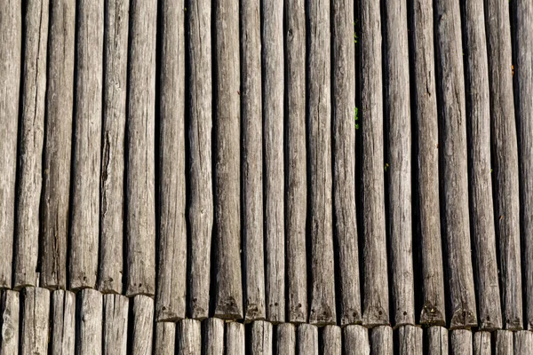 Madeira Logs Cerca Fundo Paliçada Stockade Castelo — Fotografia de Stock