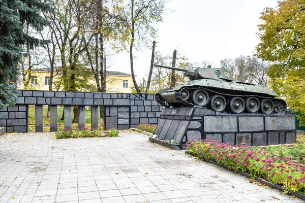 Hlukhiv Ucrania Octubre 2021 Monumento Los Residentes Glukhiv Que Murieron —  Fotos de Stock