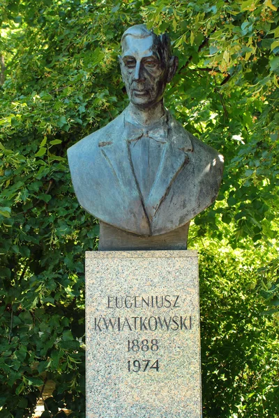 Warsaw Poland June 2018 Bust Eugeniusz Kwiatkowski Polish Politician Economist — Fotografia de Stock