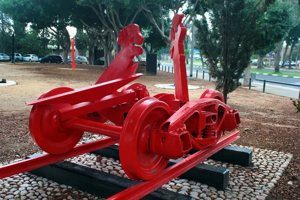 Tel Aviv Israel December 2013 Coreolane Sculpture Famous Israeli Sculptor — Fotografia de Stock