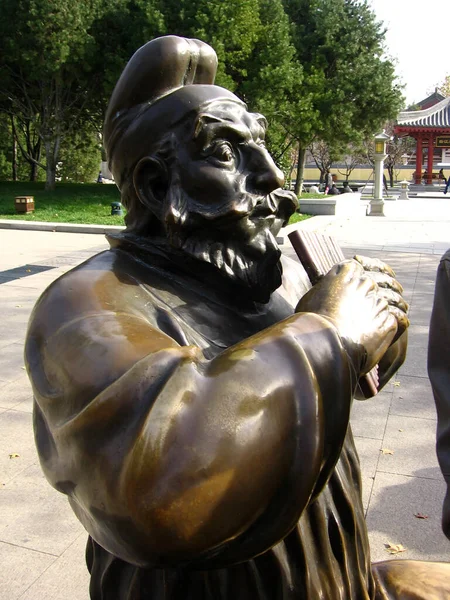 Xian China November 2010 Sculptures Xian Old Town Depicting Daily — Foto de Stock