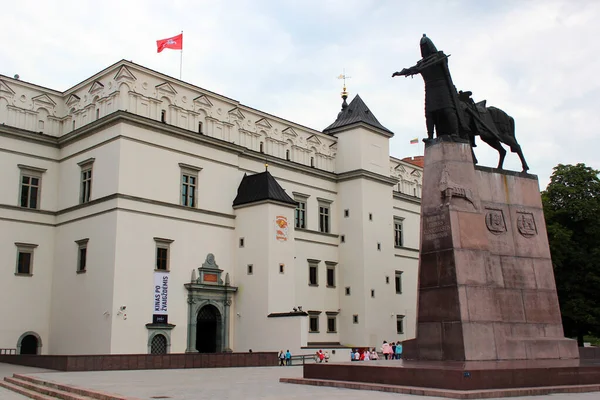 Vilnius Lituânia Julho 2017 Monumento Grão Duque Gediminas Praça Catedral — Fotografia de Stock