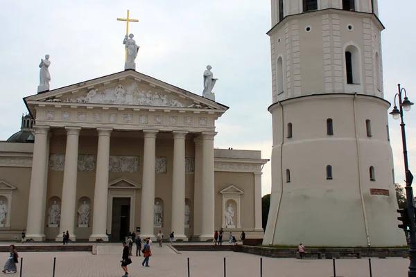 Vilnius Lituania Iulie 2017 Catedrala Stanislaus Ladislau Din Vilnius Principala — Fotografie, imagine de stoc