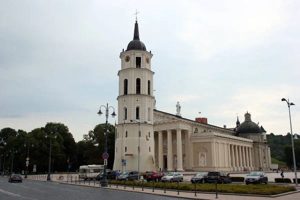 Vilnius Lithuania July 2017 Cathedral Basilica Stanislaus Ladislaus Vilnius Main — Stock Photo, Image