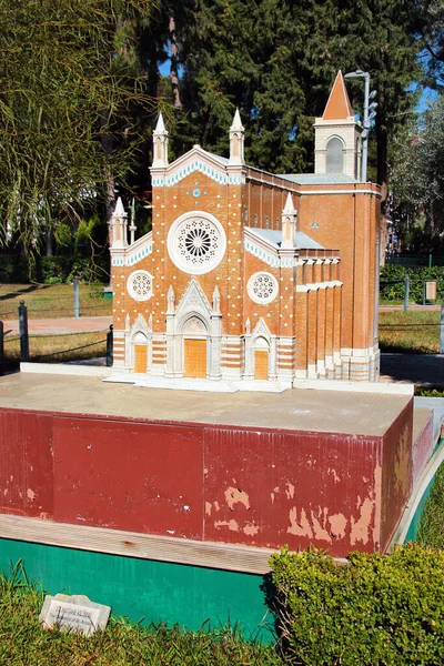 Antalya Turquía Febrero 2022 Modelo Iglesia Estambul San Antonio Dokuma — Foto de Stock