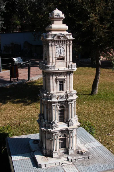 Antalya Turquía Febrero 2022 Modelo Torre Del Reloj Dolmabahce Estambul — Foto de Stock