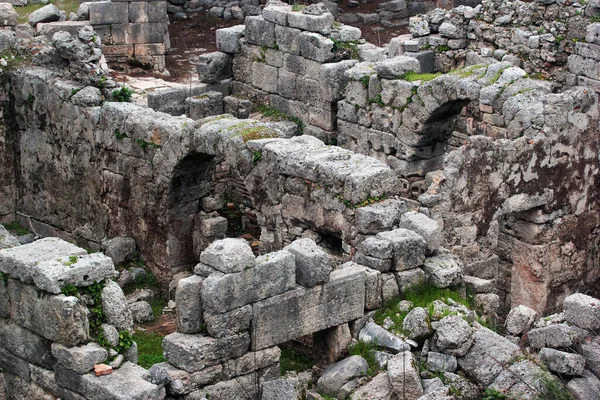 Phaselis Uma Cidade Grega Romana Costa Antiga Lícia Suas Ruínas — Fotografia de Stock