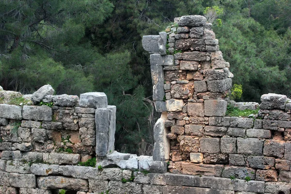Phaselis Uma Cidade Grega Romana Costa Antiga Lícia Suas Ruínas — Fotografia de Stock