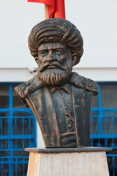 Αττάλεια Τουρκία Μαρτίου 2022 Άγαλμα Του Χαϊρεντίν Μπαρμπαρόσα Οθωμανικού Κουρσάρου — Φωτογραφία Αρχείου