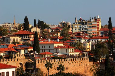 Antalya 'nın eski kenti Kaleici' nin manzarası