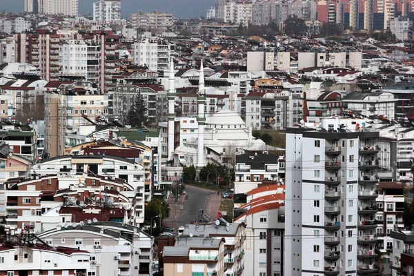 Aerial View Hurma Residential Neighbourhood Konyaalti District Antalya Province Turkey — Stock Photo, Image