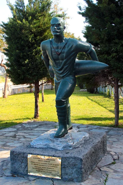 Antalya Turquia Abril 2022 Monumento Famoso Cabo Turco Seyit Cabuk — Fotografia de Stock