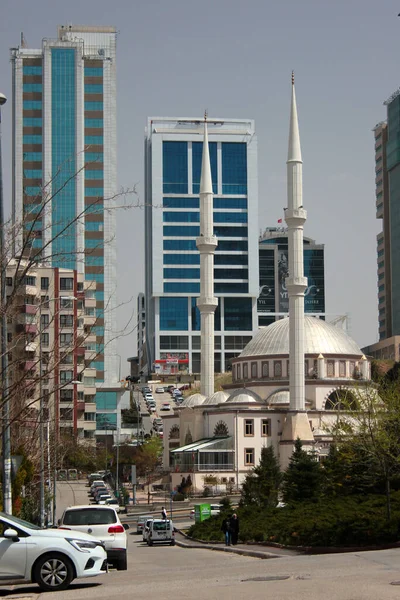 Ankara Türkiye Nisan 2022 Firdaws Camii Ankara Nın Cankaya Kizilirmak — Stok fotoğraf