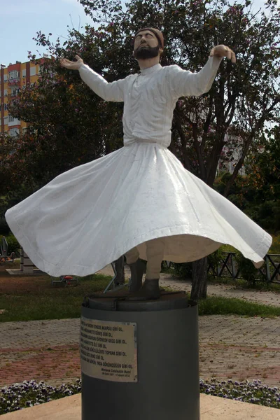 Antalya Turkey April 2022 Monument Jalal Din Rumi 13Th Century — Foto Stock