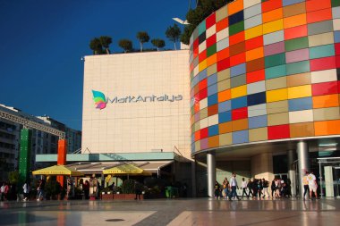 Antalya, Turkey - May 13, 2022: Mark Antalya shopping mall, a popular meeting place for locals and visitors in the heart of Antalya.