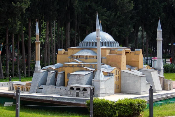 Αττάλεια Τουρκία Μαΐου 2022 Μοντέλο Της Κωνσταντινούπολης Αγία Σοφία Στο — Φωτογραφία Αρχείου