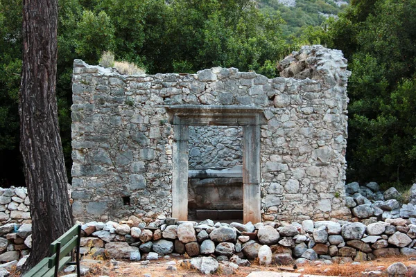 Ruinerna Olympos Stad Antika Lycia Som Ligger Söder Den Moderna — Stockfoto