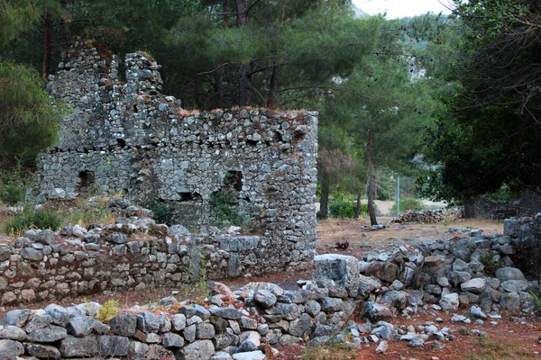 Ruínas Olympos Uma Cidade Antiga Lícia Localizada Sul Cidade Moderna — Fotografia de Stock