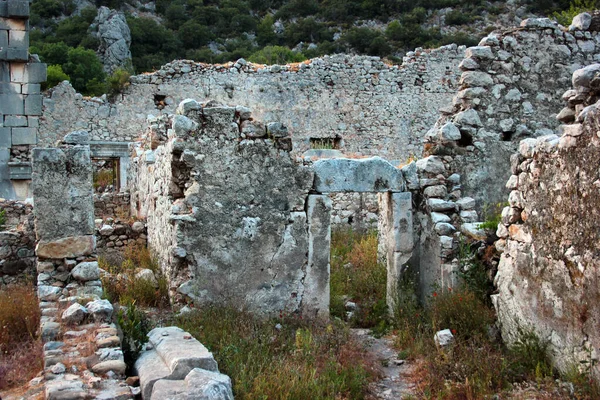 Ruínas Olympos Uma Cidade Antiga Lícia Localizada Sul Cidade Moderna — Fotografia de Stock