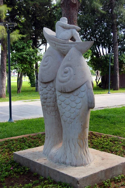 Antalya Turkey June 2022 Sculptures Karaalioglu Park Large Seaside Park — Stock Photo, Image