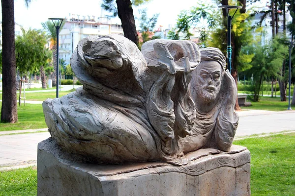 Antalya Turkey June 2022 Sculptures Karaalioglu Park Large Seaside Park — Stock Photo, Image