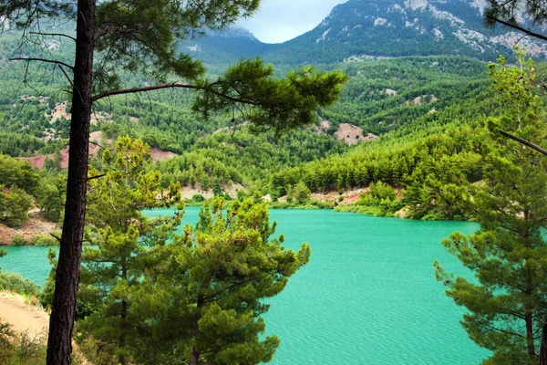 Espectacular Lago Doyran Distrito Konyaalti Antalya Turquía Lugar Popular Impresionante — Foto de Stock
