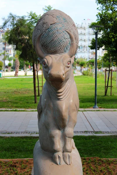 Antalya Türkei Juni 2022 Skulpturen Karaalioglu Park Einem Großen Park — Stockfoto