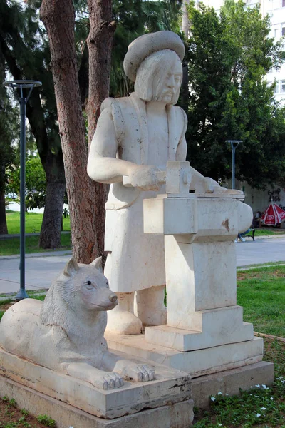 Antalya Turquia Junho 2022 Esculturas Parque Karaalioglu Grande Parque Beira — Fotografia de Stock